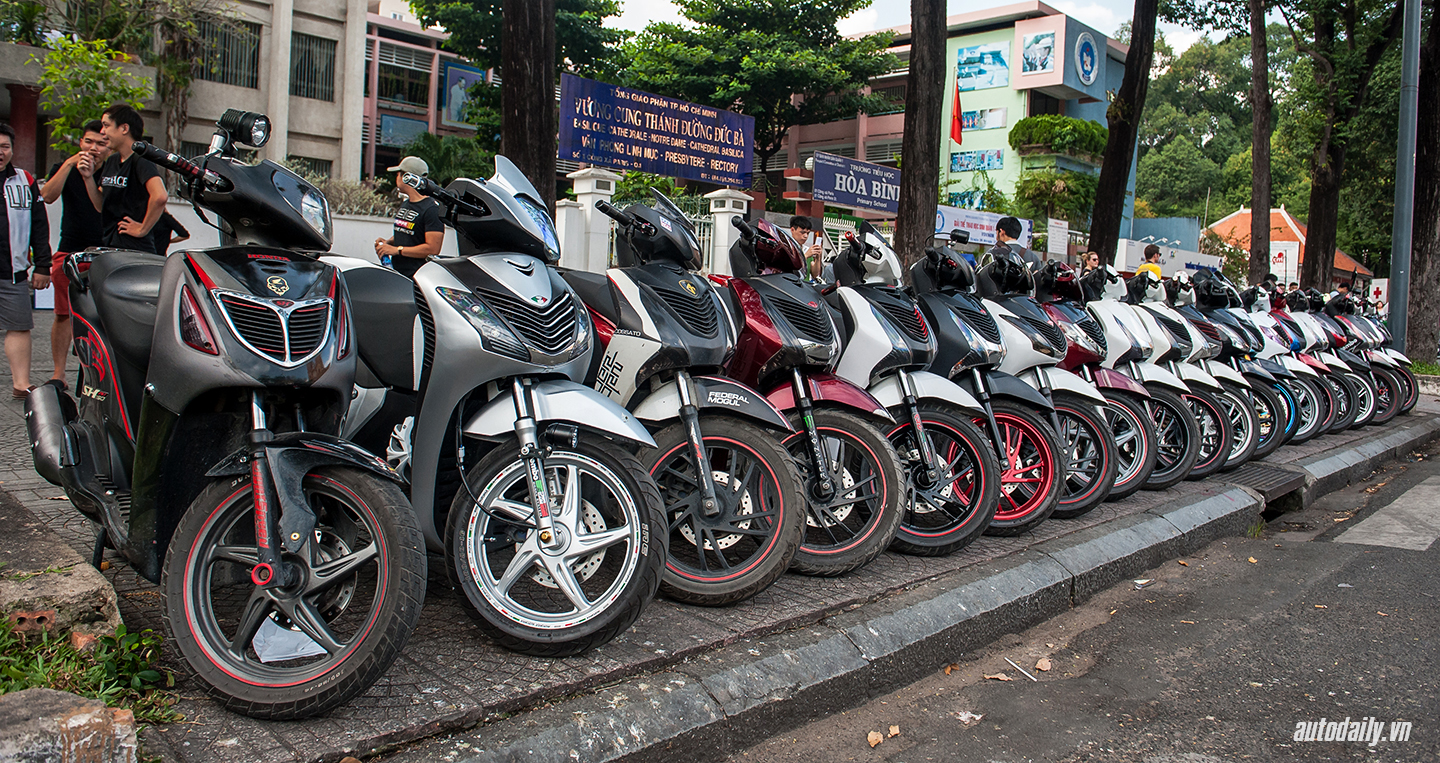 Dàn xe Honda SH “offline” hoành tráng tại Sài Gòn
