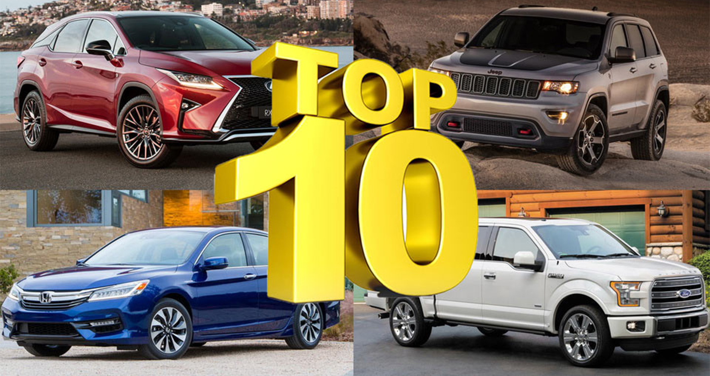 10 mẫu xe được giới nhà giàu Mỹ mua nhiều nhất trong 2016