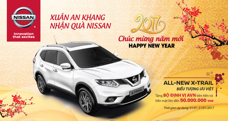 Sắm X-Trail đón Tết, nhận lì xì đầu năm