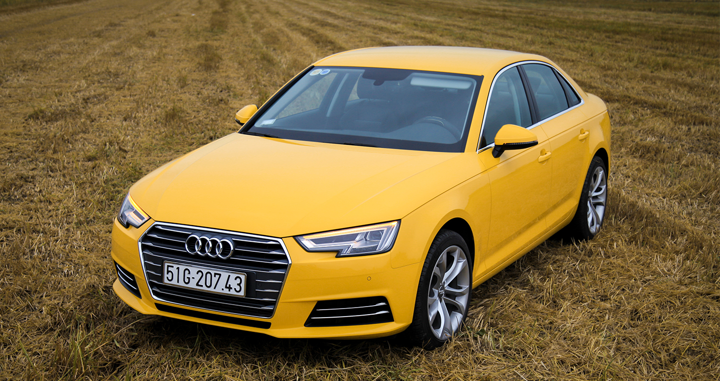 Ngắm Audi A4 rực rỡ trong bộ “cánh” vàng như cánh hoa Mai