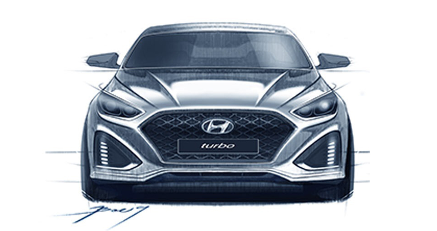 Rò rỉ ảnh phác thảo của Hyundai Sonata 2018