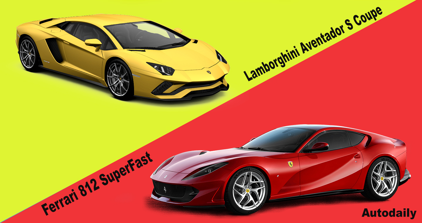 So sánh thông số Lamborghini Aventador S và Ferrari 812 SuperFast