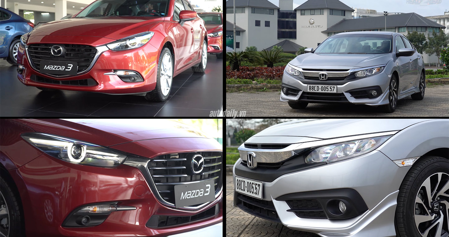 750 triệu đồng, chọn Mazda3 2.0L lắp ráp hay Honda Civic 1.8E nhập khẩu?