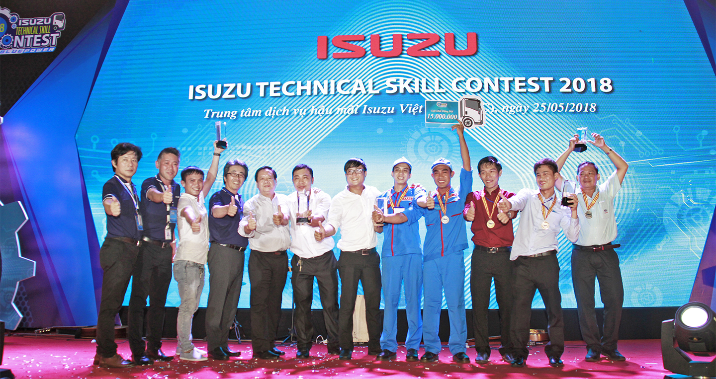 Isuzu tổ chức hội thi Tay nghề kỹ thuật viên lần thứ 15 cho các đại lý