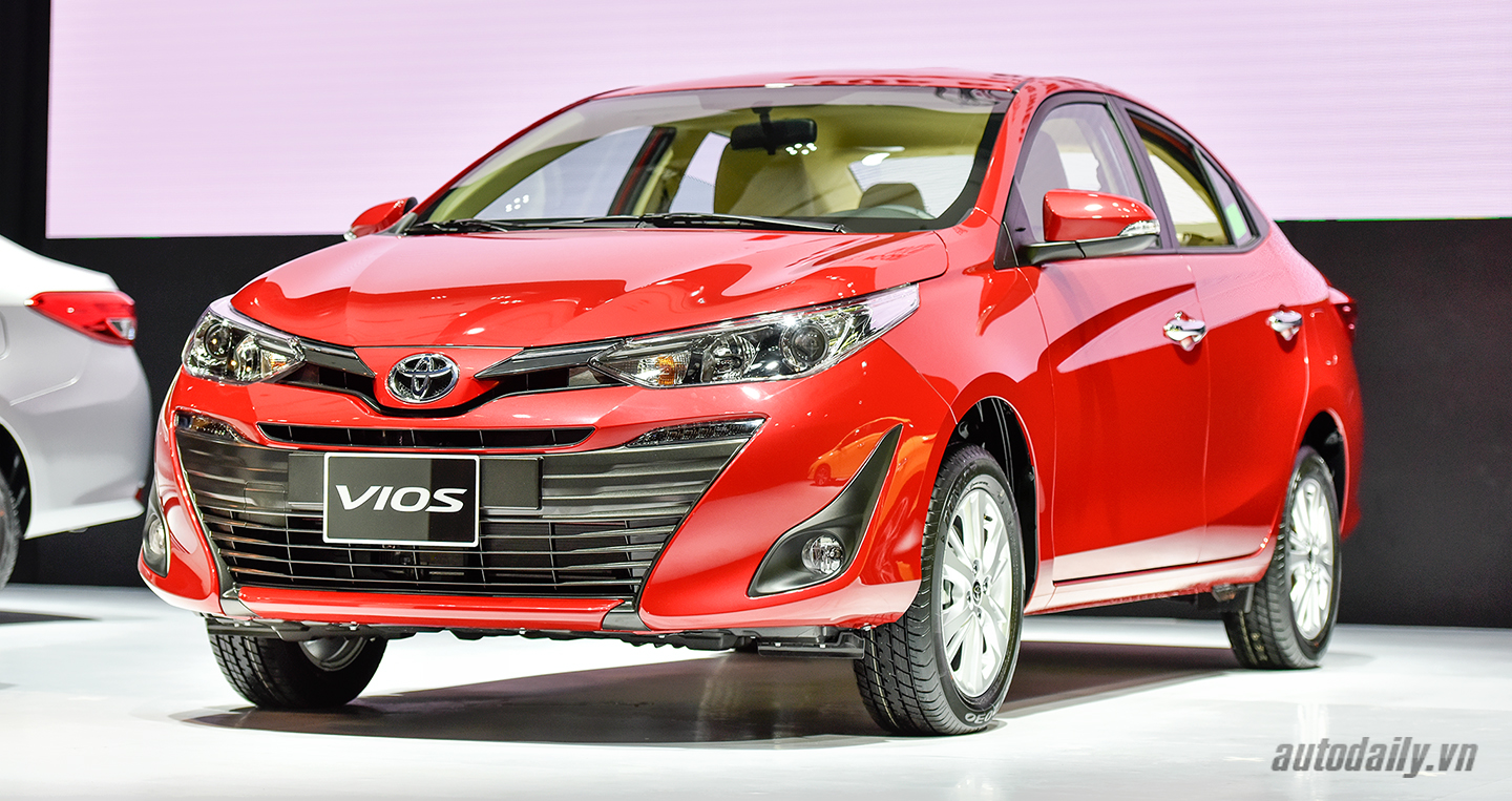 Giá lăn bánh các phiên bản của Toyota Vios 2018