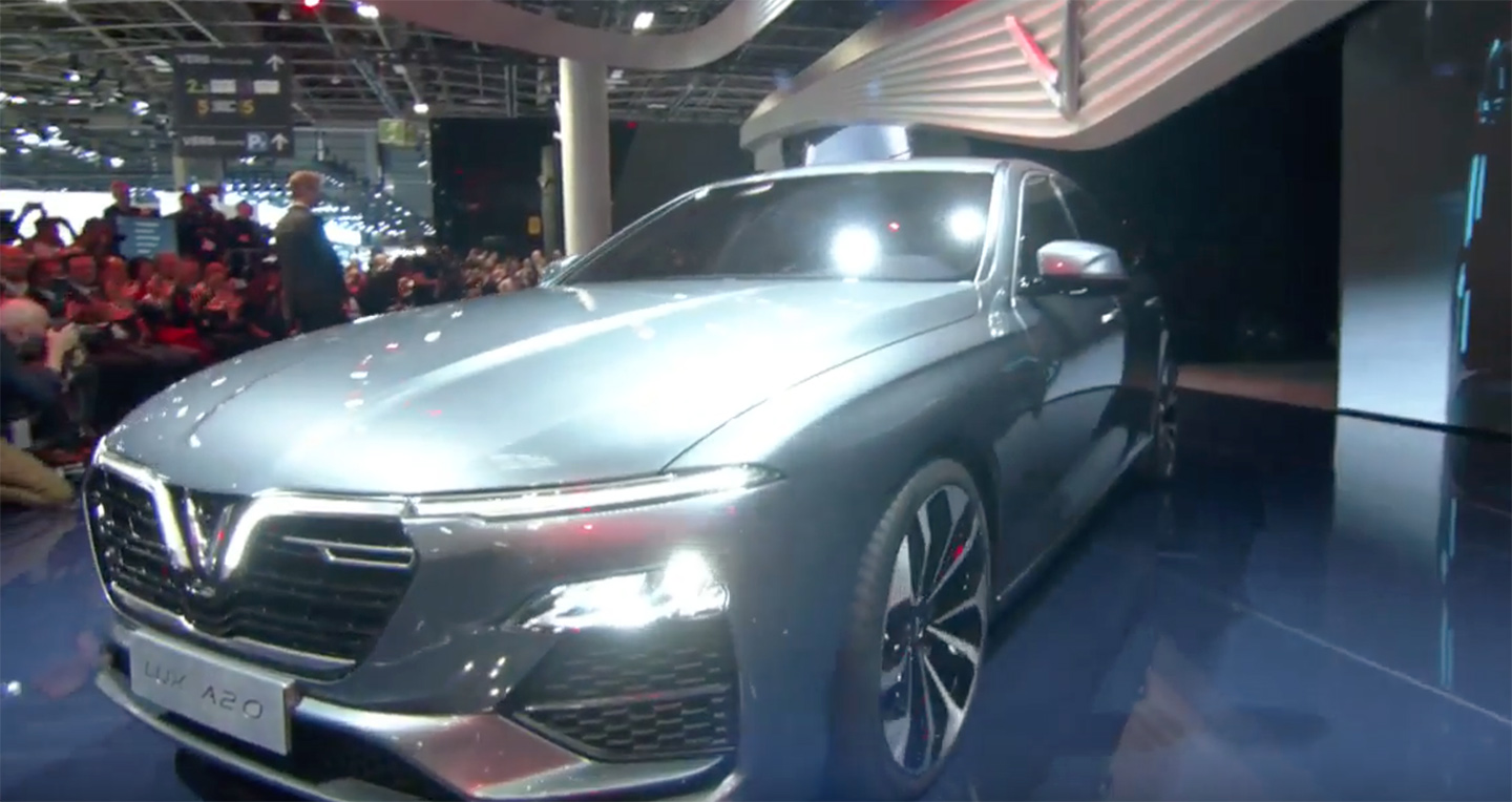 |VINFAST| Những hình ảnh NÓNG của Sedan VinFast LUX A2.0 tại Paris Motor Show