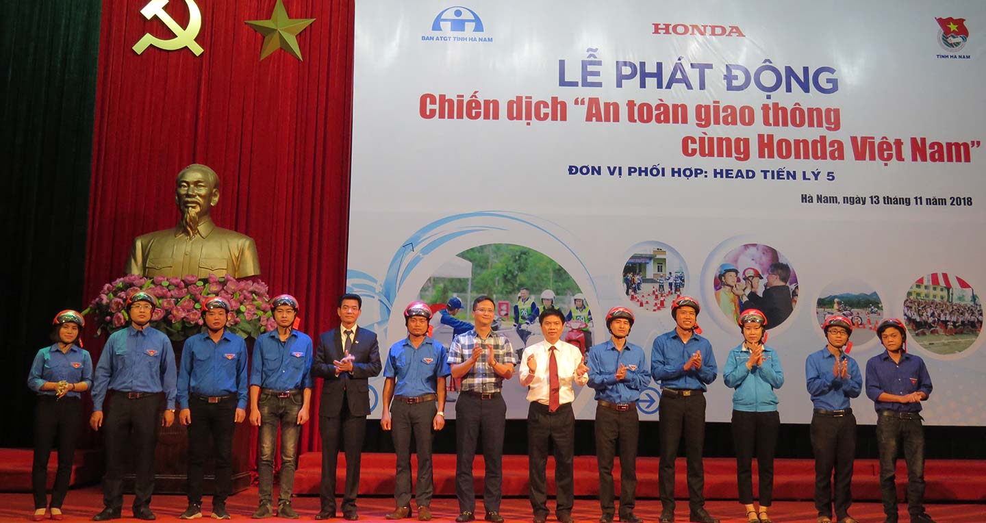 Honda Việt Nam triển khai chiến dịch ATGT tại Hà Nam lần thứ 3