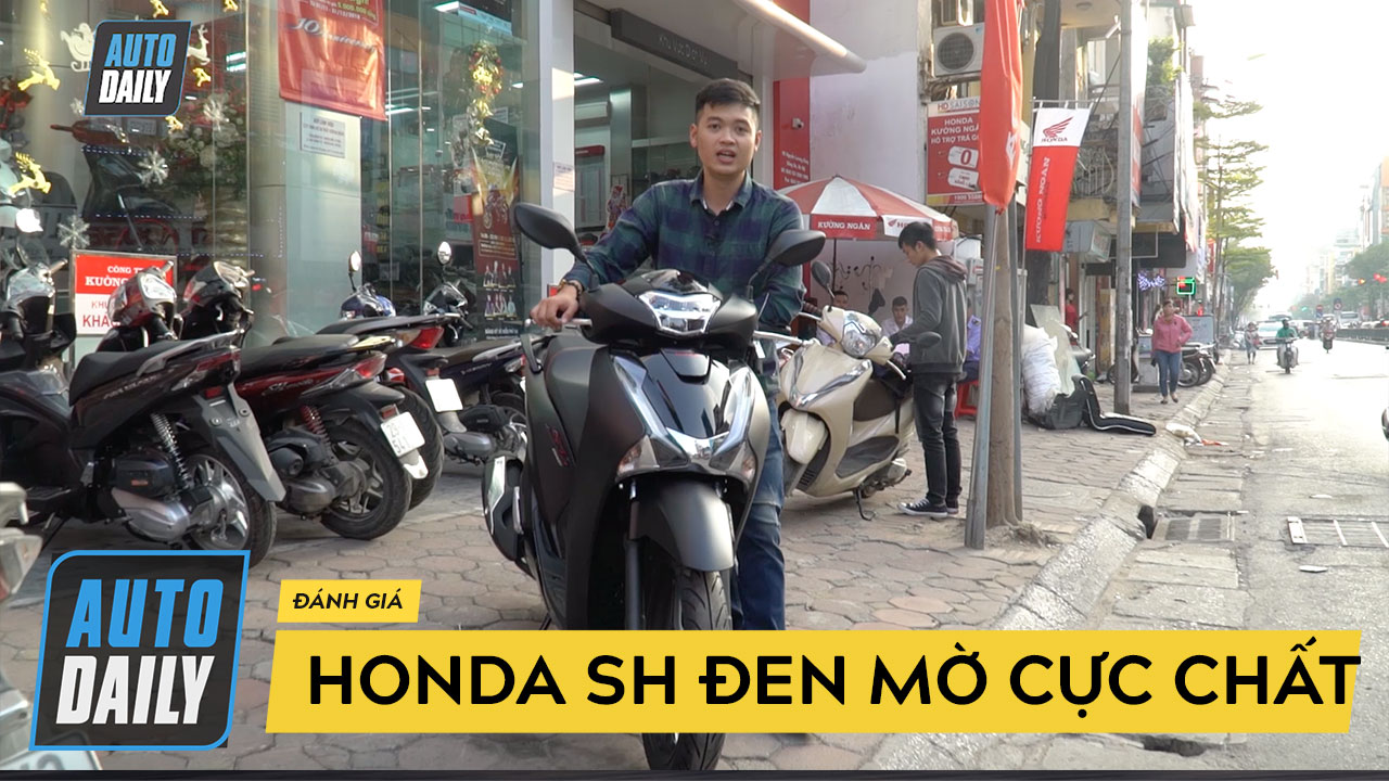 Đánh giá nhanh Honda SH đen mờ cực chất
