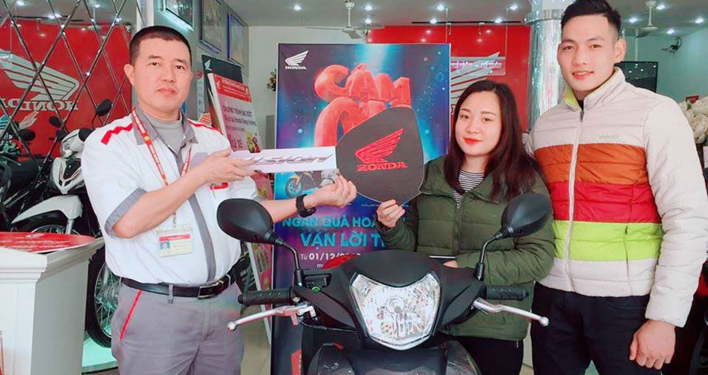 Chỉ trong 2 tháng, hơn 8.600 người tiêu dùng Việt trúng thưởng xe máy Honda