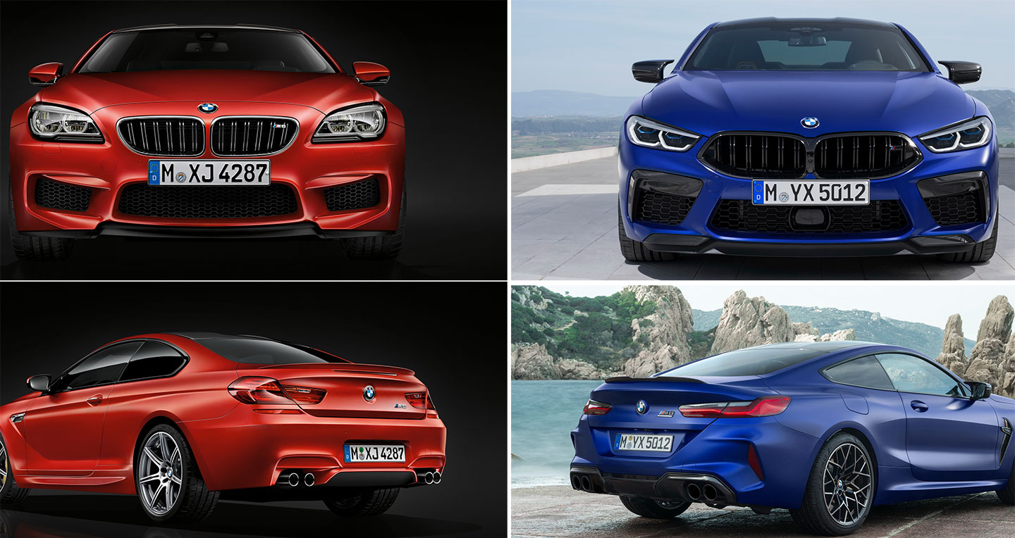 So sánh BMW M8 Competition với M6 Competition Pack
