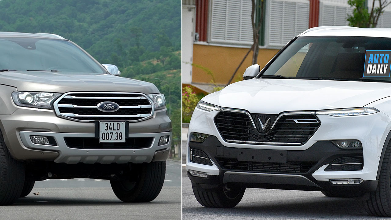 VinFast Lux SA2.0 ĐỐI ĐẦU Ford Everest Biturbo: Bạn chọn xe nào?