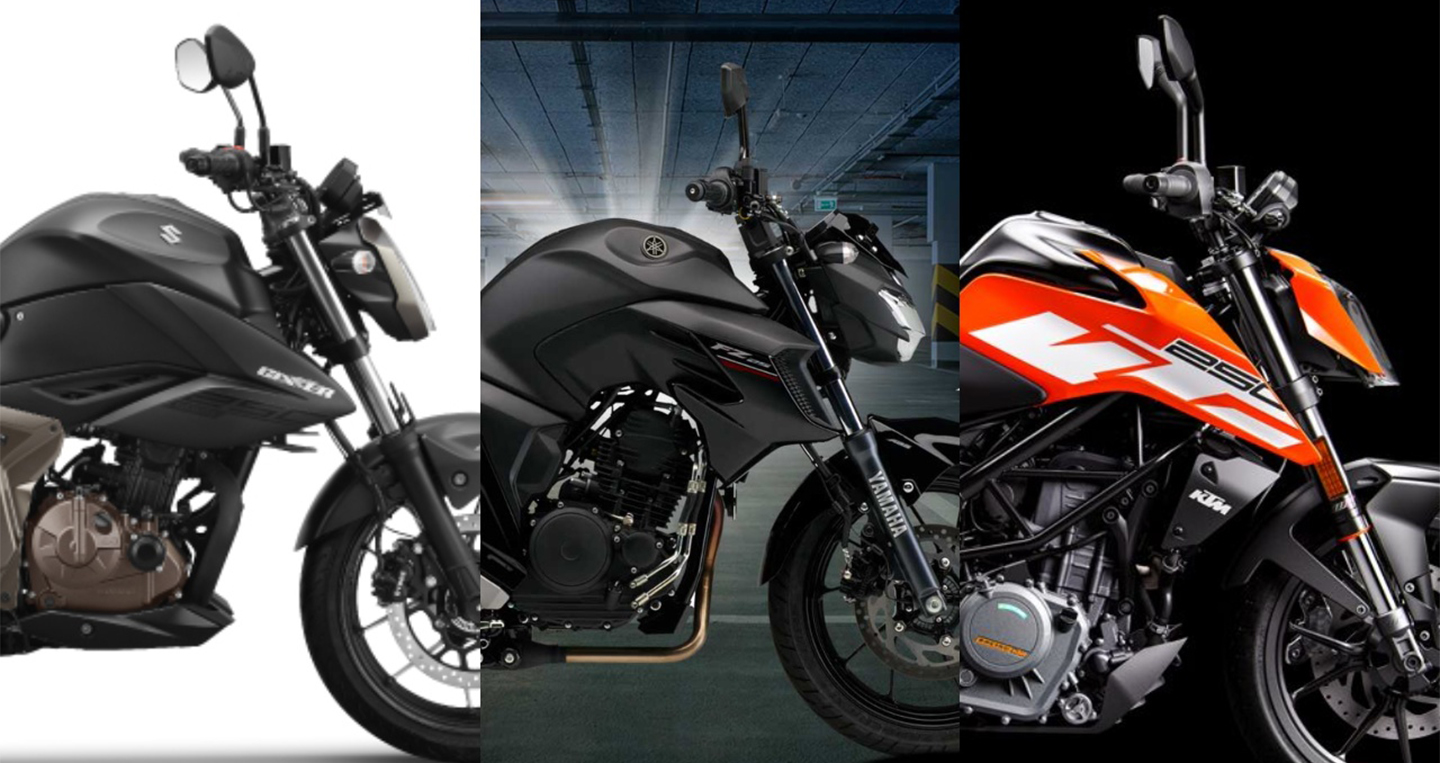 Chọn Suzuki Gixxer 250, Yamaha FZ-25 hay KTM 250 Duke?