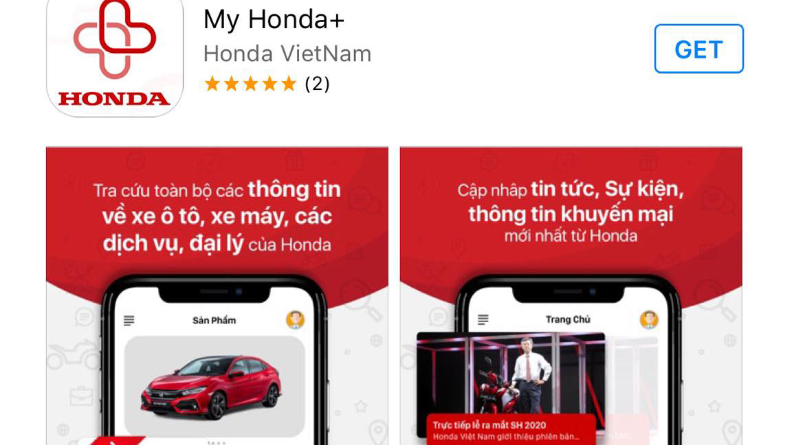 Ứng dụng My Honda+ của Honda Việt Nam chính thức đi vào sử dụng