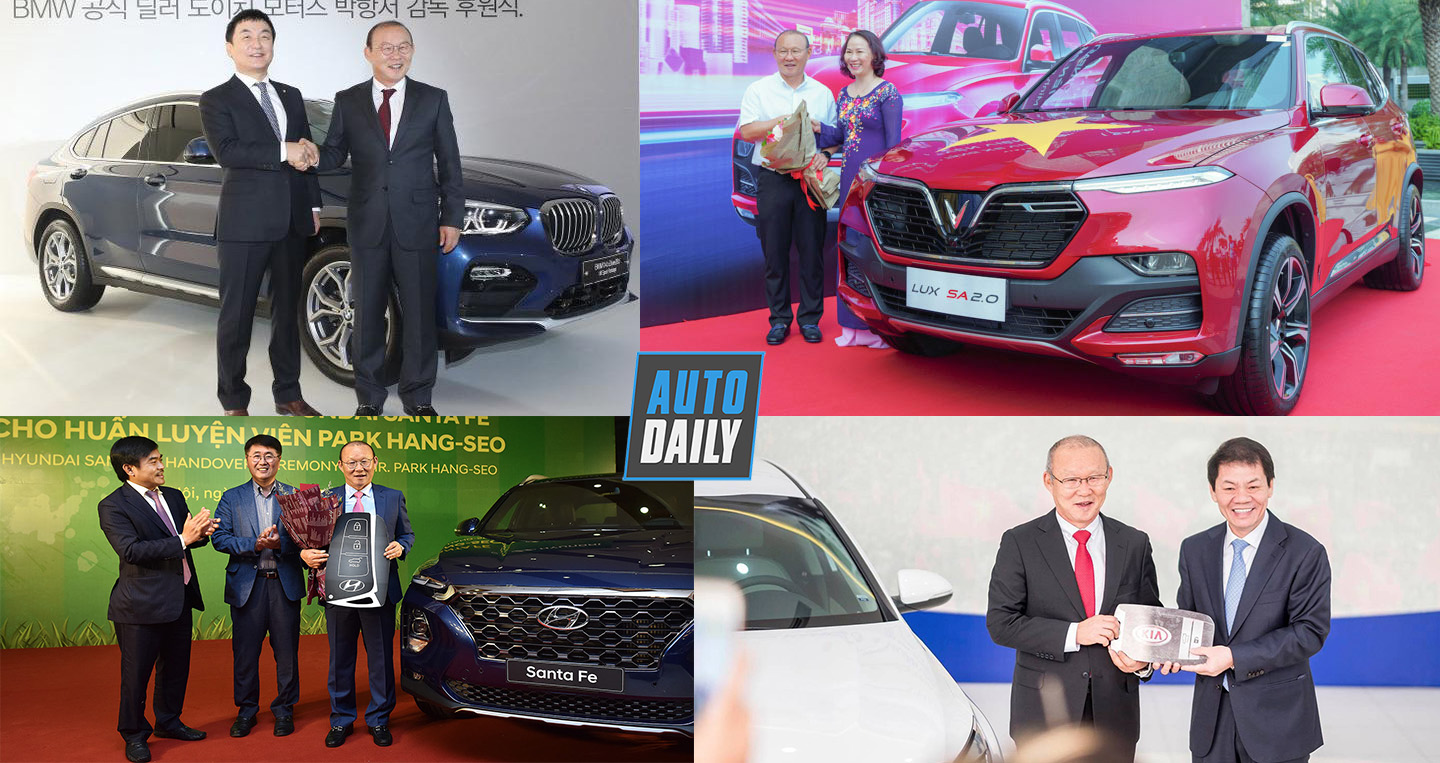Thành công tại Việt Nam, HLV Park Hang Seo đã được tặng 4 xe hơi