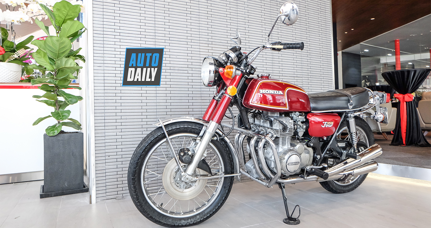 Cận cảnh “xế cổ” Honda CB350F có tuổi đời gần 50 năm tại Sài Gòn