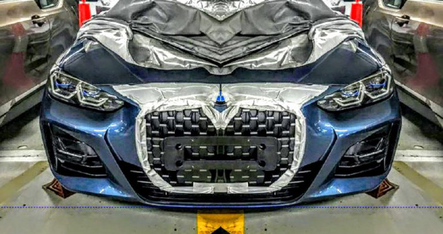 Rò rỉ ảnh BMW 4-Series 2021 với lưới tản nhiệt gây tranh cãi