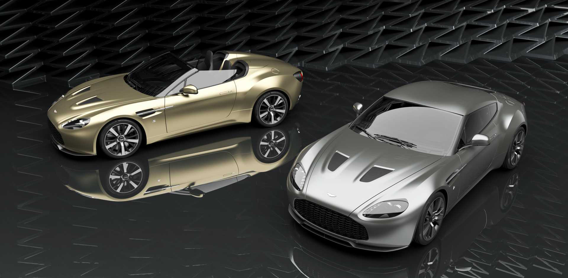 Aston Martin Vantage Zagato V12 Coupe và Speedster 2021 ra mắt
