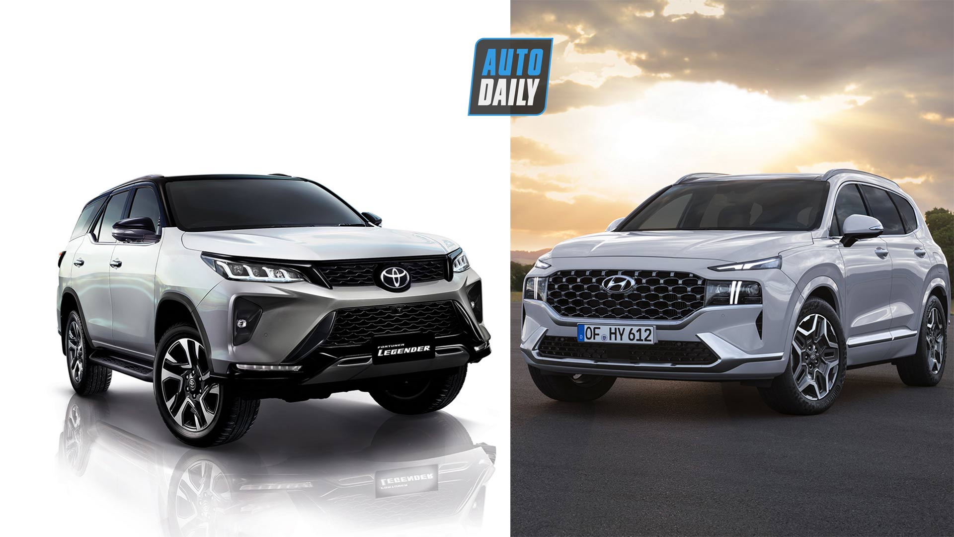 So sánh Toyota Fortuner 2021 và Hyundai Santa Fe 2021: Chọn xe SUV Nhật hay Hàn?