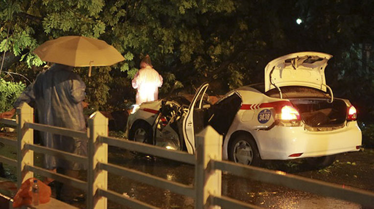 Nữ hành khách kêu cứu khi tài xế taxi bị cây đổ đè chết taxi-bi-cay-de (1).jpg