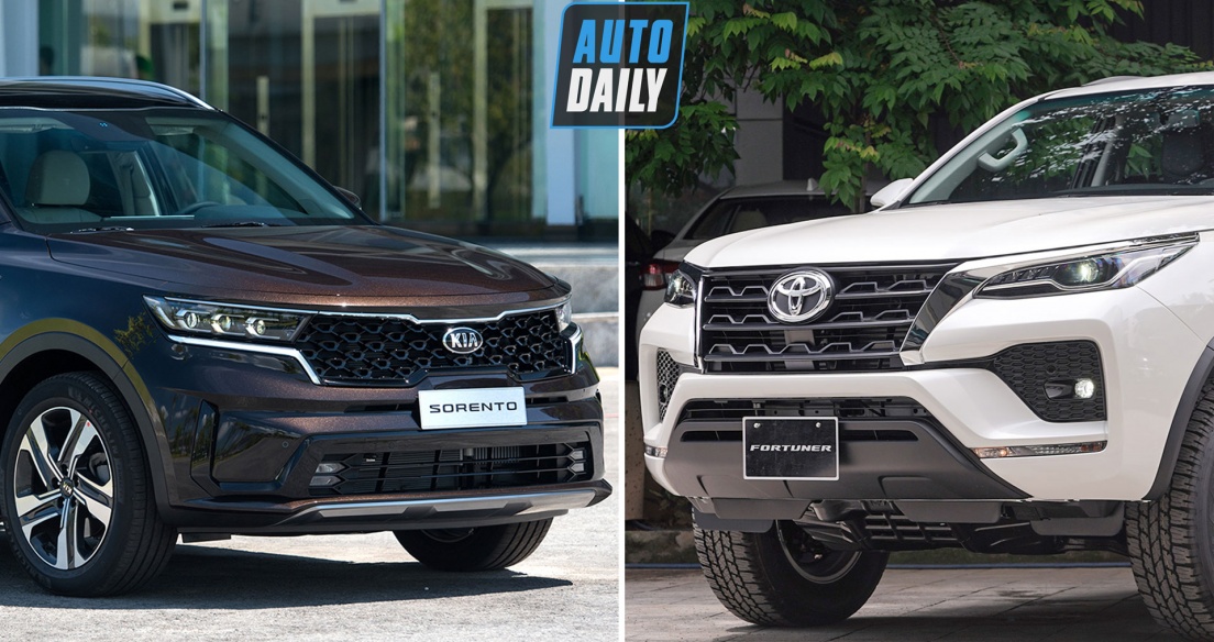 So sánh GIÁ LĂN BÁNH Kia Sorento 2021 và Toyota Fortuner 2021 - Bạn chọn XE NÀO?