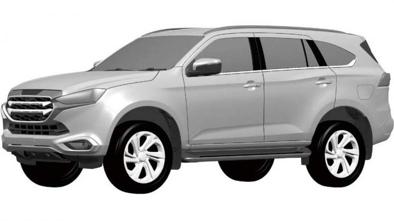 Isuzu MU-X thế hệ mới lộ bằng sáng chế, đối thủ của Toyota Fortuner
