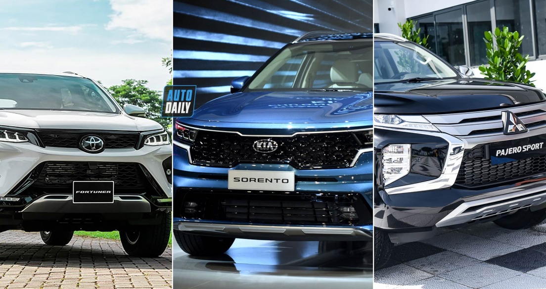 Tầm giá 1,4 tỷ đồng, chọn Mitsubishi Pajero Sport, Toyota Fortuner hay Kia Sorento?