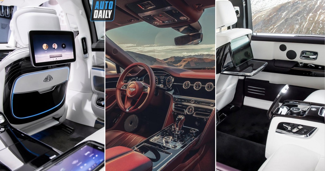 2021 Bentley Flying Spur Vs 2021 Maybach S class Vs New Rolls Royce Phantom INTERIOR