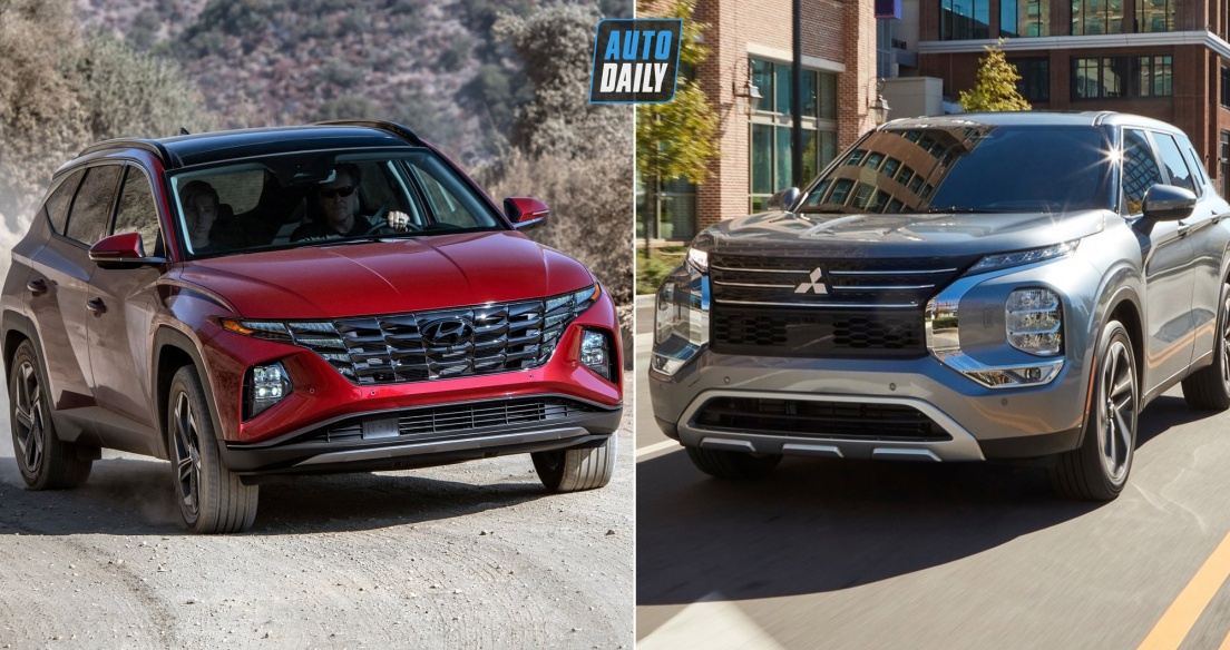 So sánh Mitsubishi Outlander 2022 và Hyundai Tucson 2022 - Xe nào là BOM TẤN khi về VN?