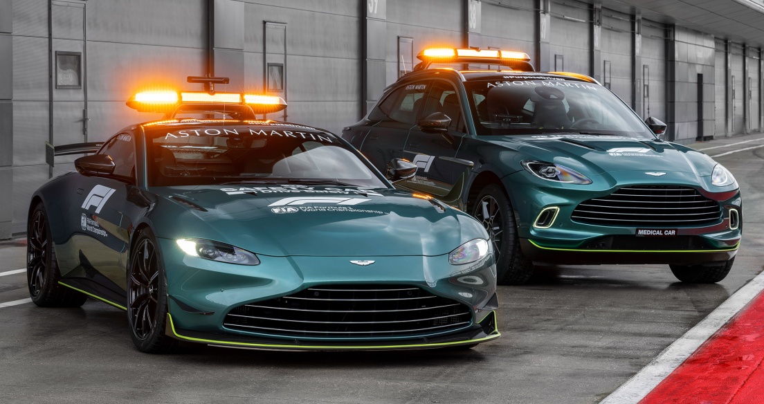 Aston Martin Vantage và DBX là xe an toàn và y tế cho mùa giải F1 2021