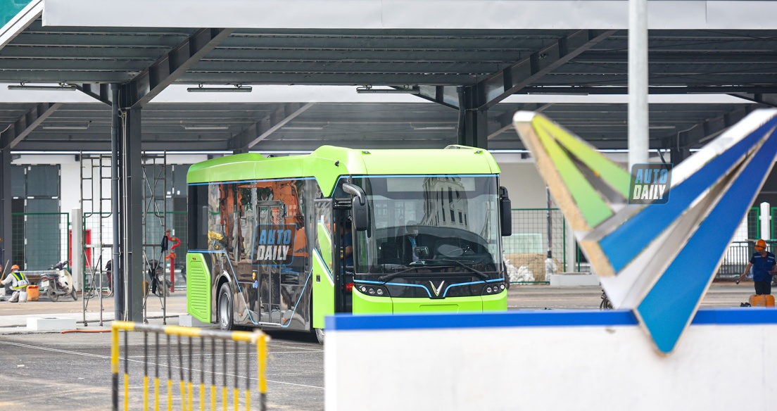 Xe Bus điện của VinFast sắp hoạt động tại Hà Nội, nhà ga chính sắp hoàn thiện