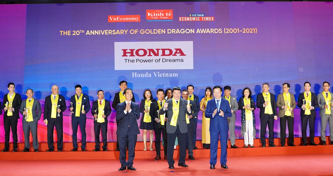 Honda Việt Nam nhận giải thưởng Rồng Vàng lần thứ 16