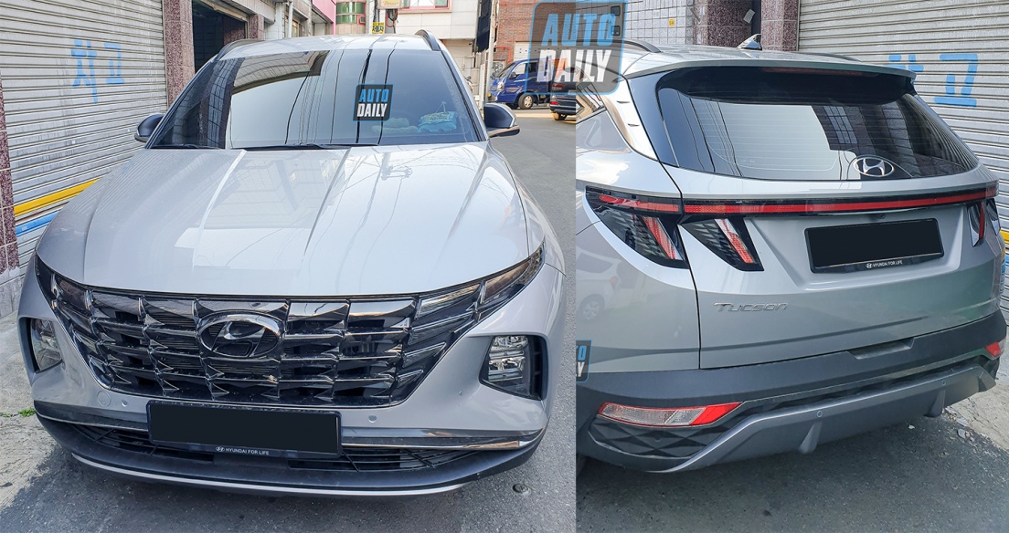 Cận cảnh Hyundai Tucson 2022 trên đường phố, lột xác hoàn toàn