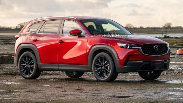 Ảnh phác họa thiết kế Mazda CX-5 2022 thế hệ mới