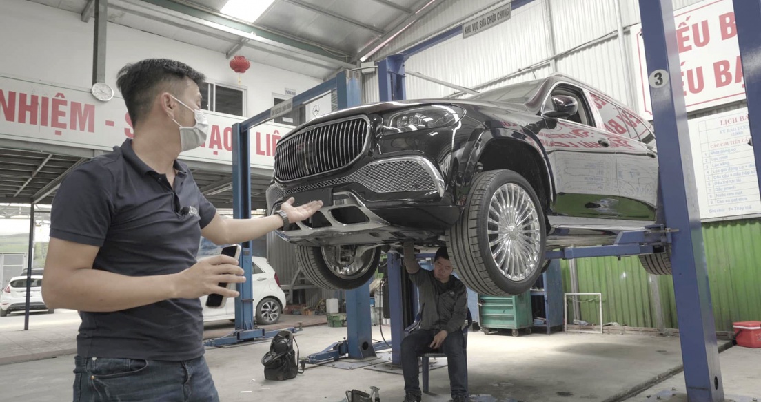 Soi chi tiết gầm Mercedes GLS600 Maybach - Gầm xe triệu đô có gì khác xe bình dân...?