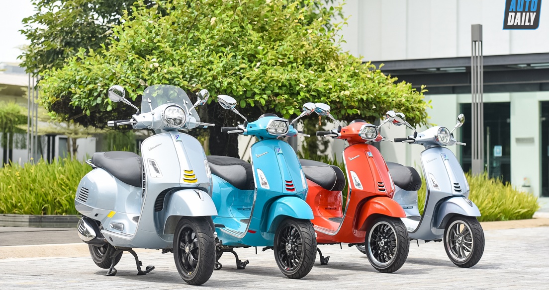 Diện kiến loạt màu mới cực chất trên xe Vespa tại Việt Nam