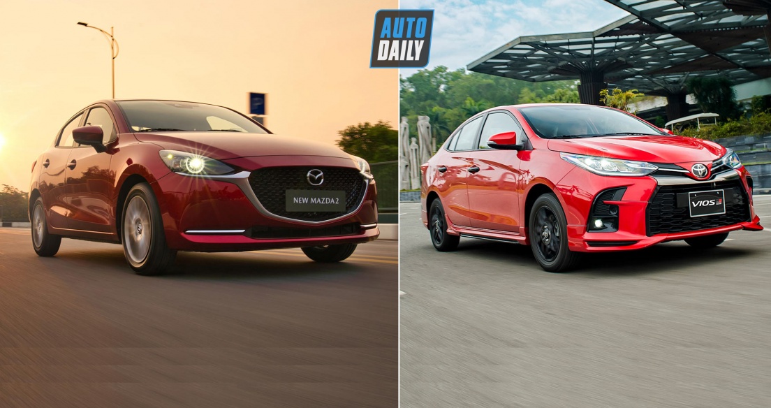 Phân vân giữa Toyota Vios và Mazda2?