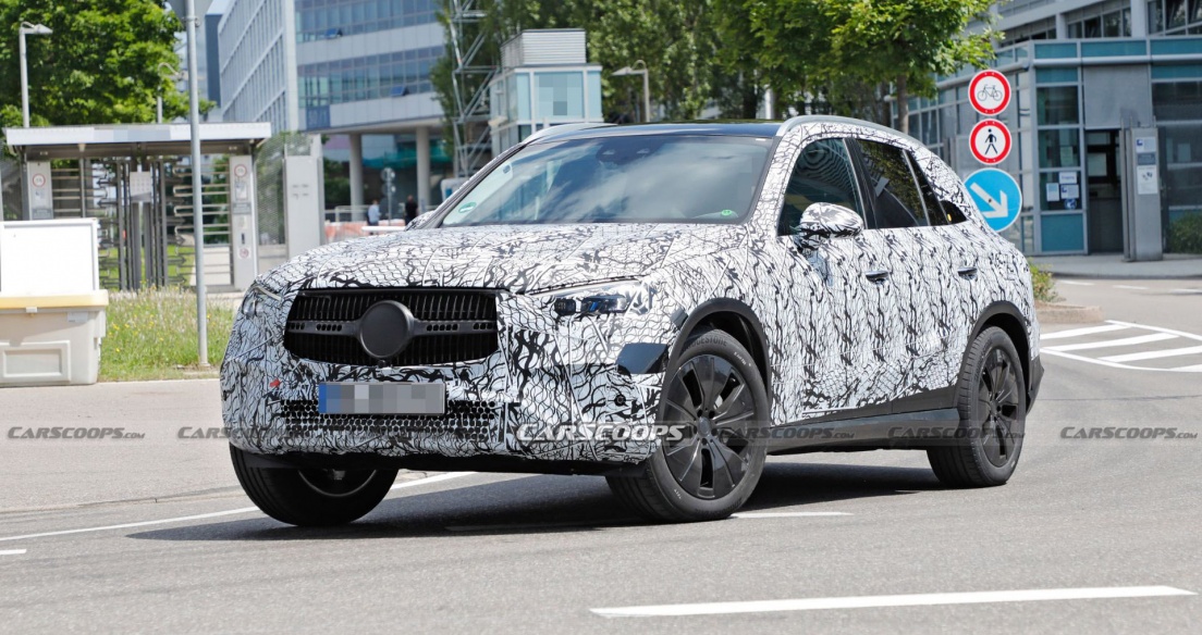 Mercedes-Benz GLC 2022 tiếp tục lộ diện trên đường chạy thử, hé lộ nhiều thay đổi