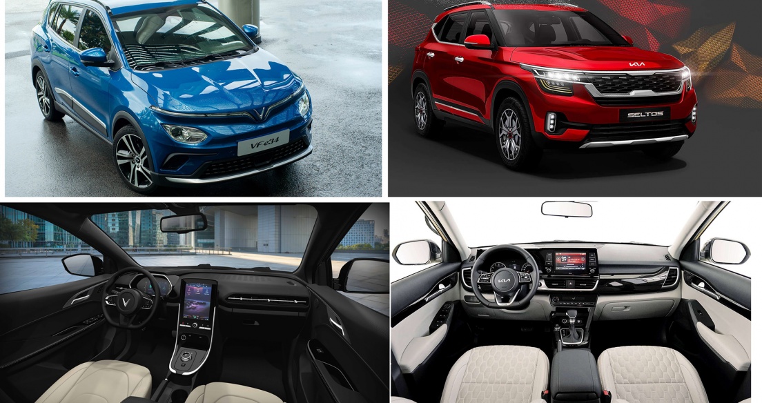 Tầm giá 700 triệu đồng, chọn VinFast VF e34 hay Kia Seltos 1.6 Premium?