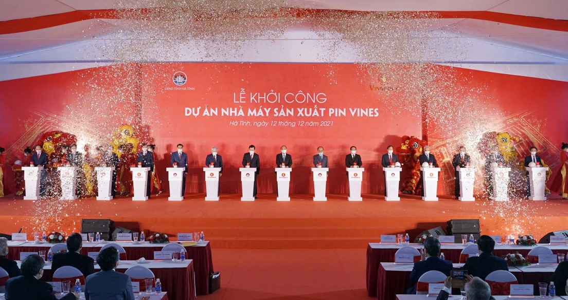 Vingroup khởi công nhà máy sản xuất pin VinES tại khu kinh tế Vũng Áng