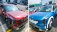 SUV chạy điện Kia EV9 2024 lộ ảnh thực tế ‘bằng xương, bằng thịt’