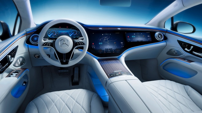 NỘI THẤT tuyệt đẹp của Mercedes EQS 2022 - "S Class chạy điện" cực đỉnh