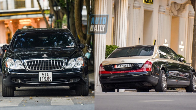 Cặp đôi Maybach cực hiếm cùng xuất hiện tại khách sạn 5 sao ở Hà Nội