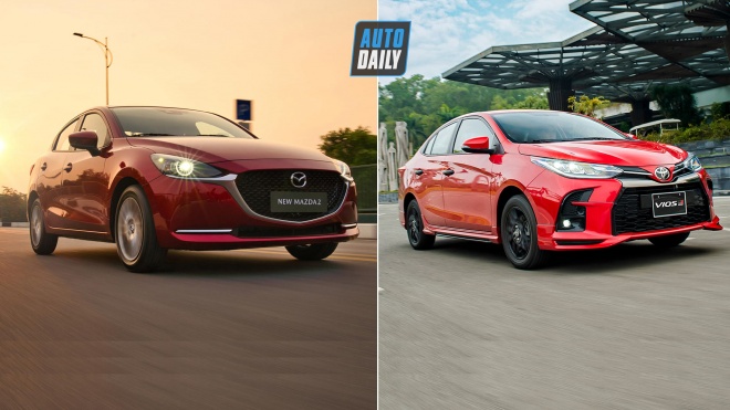 Phân vân giữa Toyota Vios và Mazda2?