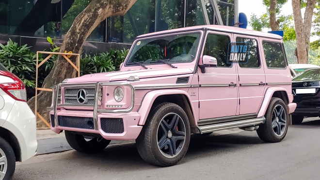 Mercedes G65 AMG độc nhất Việt Nam màu hồng cá tính tại Hà Nội