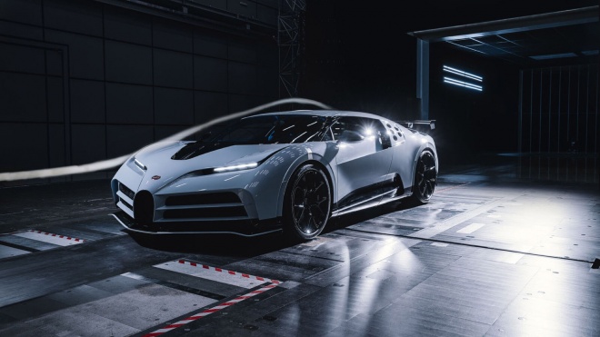 Siêu xe triệu đô Bugatti Centodieci hoàn thành thử nghiệm đường hầm gió