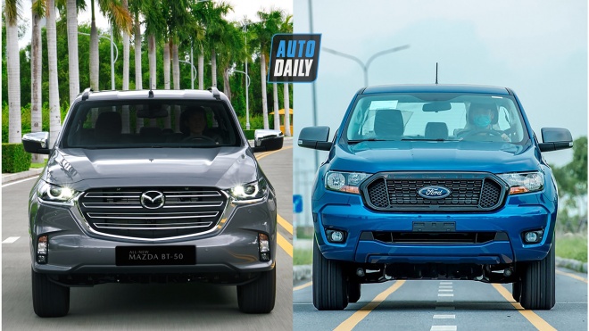 Chọn Mazda BT-50 2021 nhập khẩu hay Ford Ranger 2021 lắp ráp trong nước?