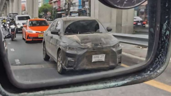 Toyota Vios thế hệ mới lộ diện trên đường chạy thử tại Thái Lan