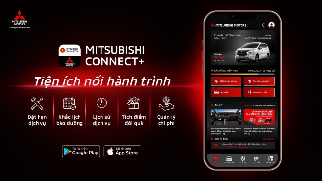 Mitsubishi Motors Việt Nam ra mắt ứng dụng Mitsubishi Connect+