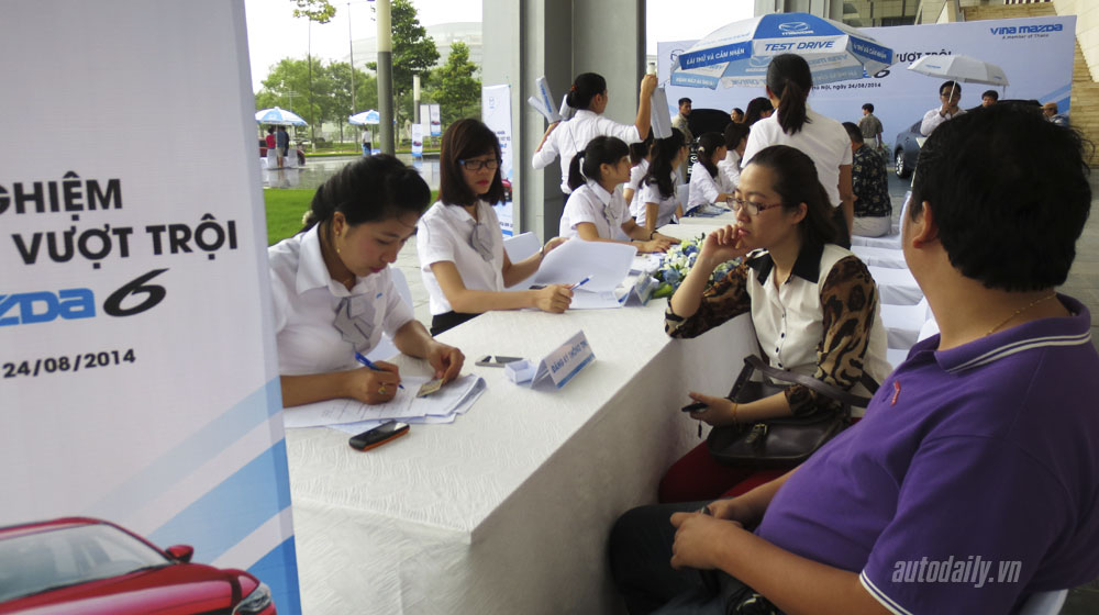 Lái thử Mazda6 mới tại Hà Nội Mazda6