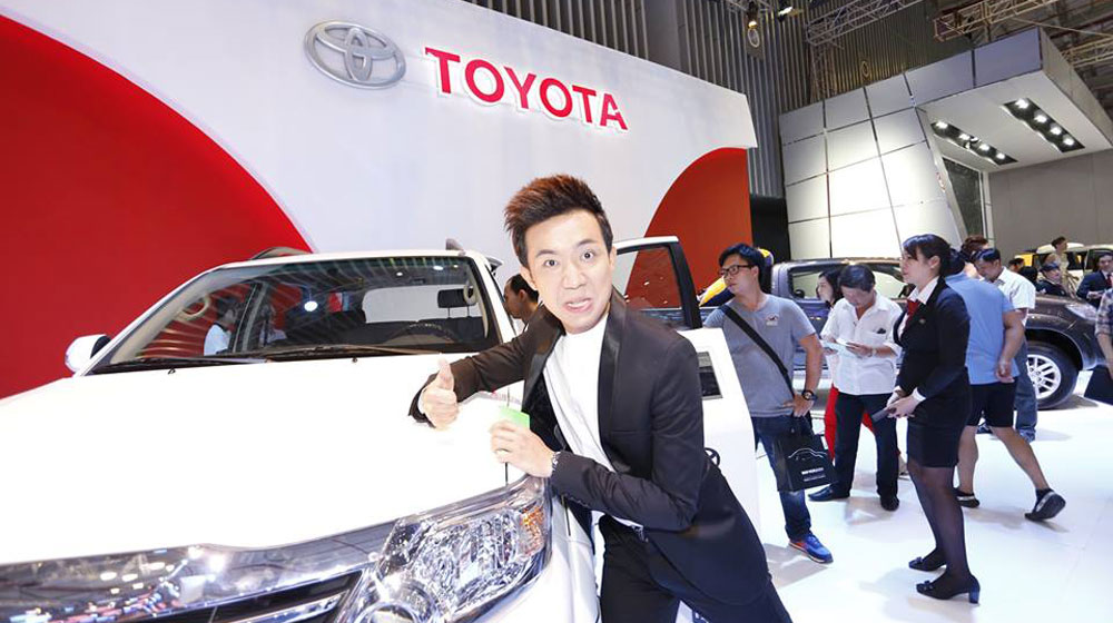 MC Trấn Thành “khoái” xe Toyota tranthanh-at-vms-2014 (3).jpg